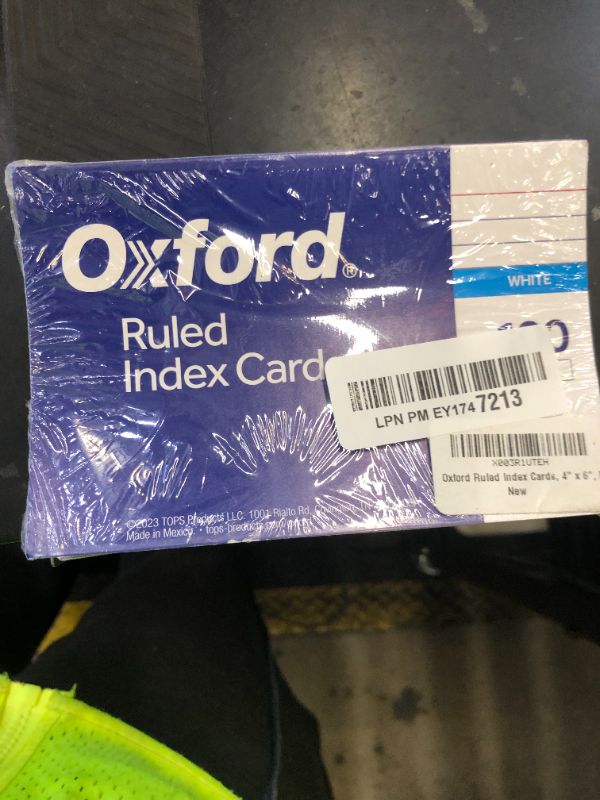 Photo 1 of Oxford Ruled Index Cards, 4" x 6", White, 100 Per Pack (40159-SP)