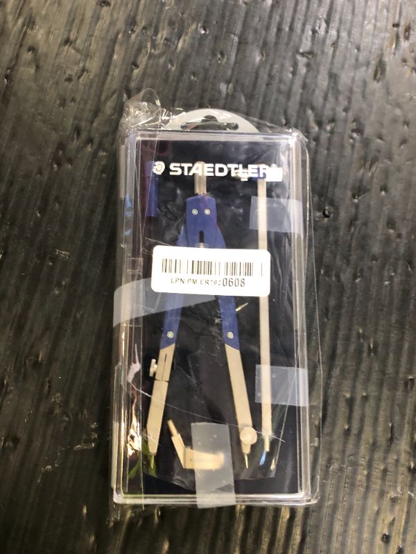 Photo 1 of Staedtler Comfort 4 Pc Metal 6" Quick Setting Compass Set, 552 02