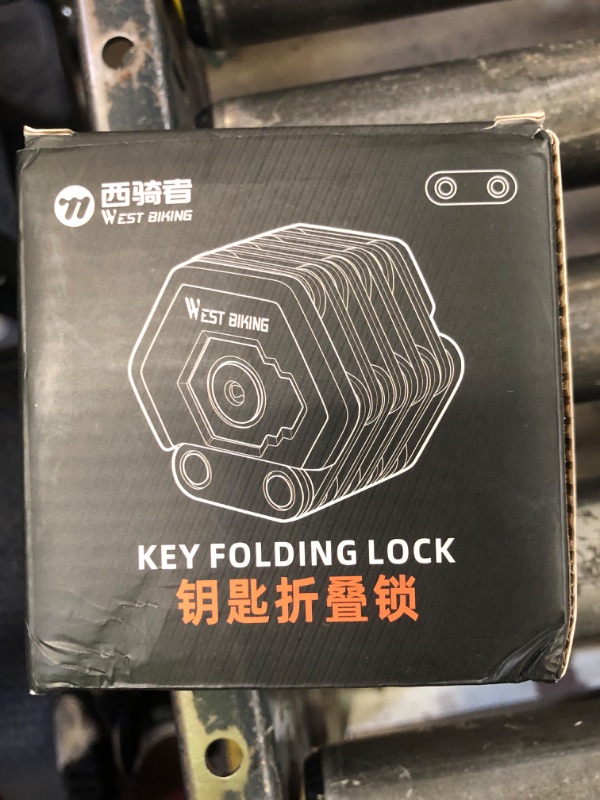 Photo 1 of ICOCOPRO Folding Bike Lock with 3 Keys, 2.8 FT Bicycle Lock Compact Anti Theft, High Security Scooter Locks, Heavy Duty Bike Chian Locks with Bracket