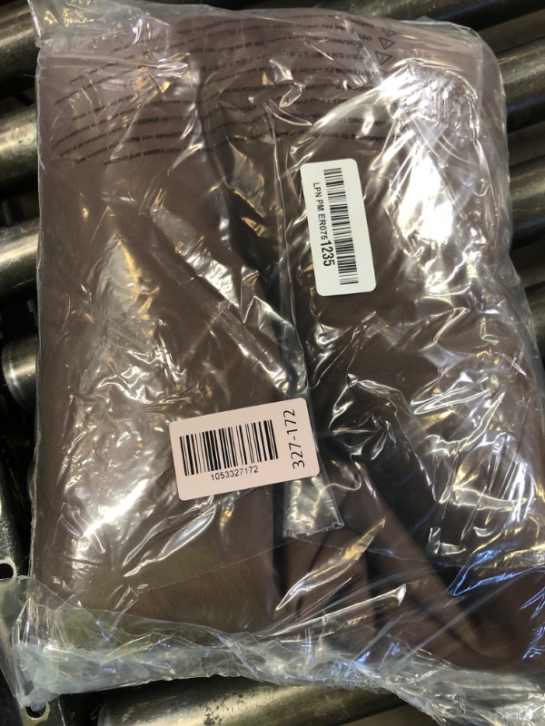 Photo 1 of DONREN Insulated Curtains Blackout Draperies - Triple Weave Microfiber Home Thermal Insulated Solid Rod Pocket Blackout Curtains/Panels for Bedroom(Brown, Set of 2, 60 x 84 Inch)