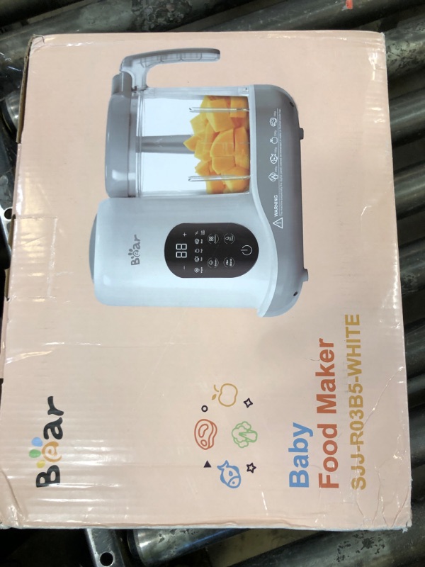 Photo 1 of BEAR 2024 Baby Food Maker | One Step Baby Food Processor Steamer Puree Blender | Auto Cooking & Grinding | Baby Food Puree Maker with Self Cleans | Touch Screen Control, White