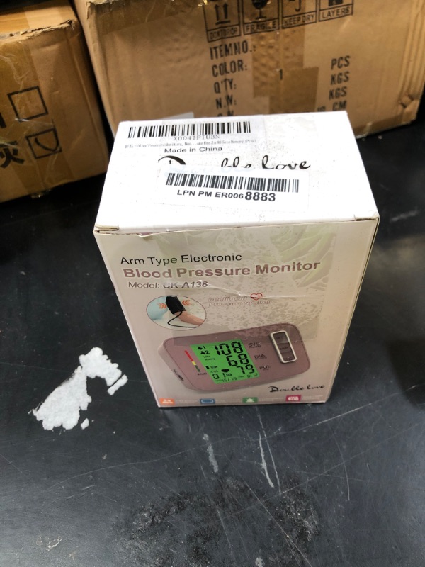 Photo 1 of Blood Pressure Monitors,Pink Blood Pressure Machine Bp Cuff Automatic Upper Arm with 8.7”-16.5 inches Adjustable Automatic High Blood Pressure Cuff for Home Use 2 x 90 Sets Memory (Pink BP Cuff)
