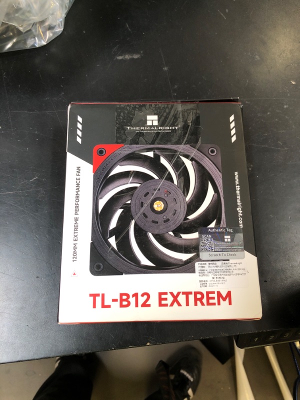 Photo 1 of Thermalright TL-B12 Extrem CPU Fan Cooler,Industrial Grade Fans,with High Speed 3150RPM,120mm Cooling PWM Fan,Three-time Dynamic Balance Correction,Computer Case Cooling Fan