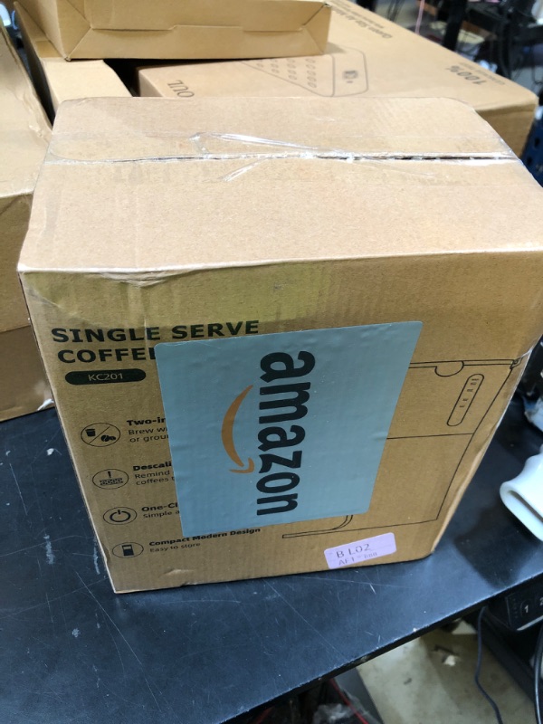 Photo 1 of Horavie Small Single Serve Coffee Maker, Fast Brew One Cup Coffee Machine for K Cup and Grounds, 6 to 12 oz. Brew Sizes, Capsule Coffee Machine with Descaling Reminder and Viewing Tank, Black