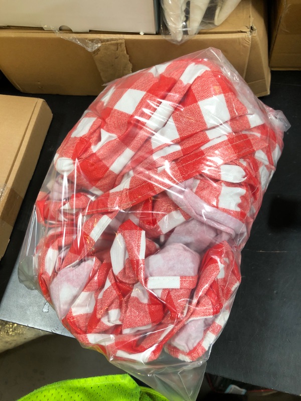 Photo 1 of RNOONY Vinyl Fitted Picnic Table Cover with Bench Covers and Bag, 6ft Outdoor Waterproof Picnic Tablecloth with Elastic Edges, 72x30 Inches 3 Pcs Set (Red Checkered)
