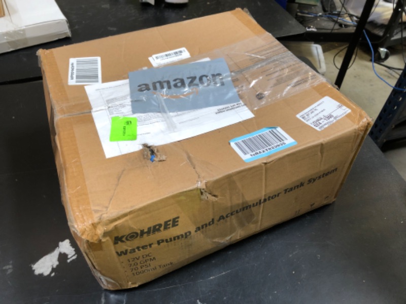 Photo 1 of Kohree RV Water Pump 12V DC 7GPM 70PSI and 1L 125PSI Pre-Pressurized Accumulator Tank, Quiet RV Water Pump and Accumulator Tank System for RV Camping, Boat, Kitchen, Bathroom