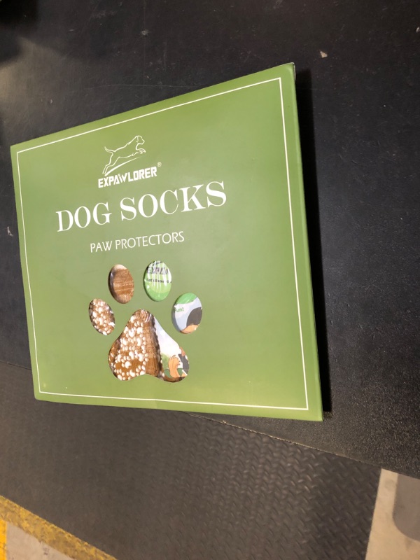Photo 1 of EXPAWLORER Anti Slip Dog Socks to Prevent Licking Paws, Dog Shoes for Hot Pavement, Dog Booties for Small Medium Large Senior Dogs, Traction Control Boots & Paw Protectors for Hardwood Floors