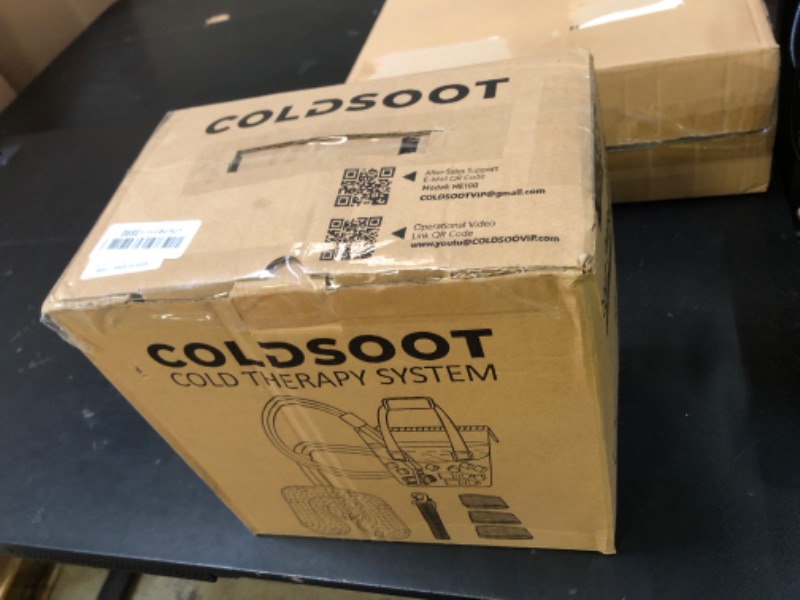 Photo 1 of COLDSOOT Cold Therapy Machine w/Timer, Compact and Portable Ice Machine for Knee After Surgery, Knee Replacement Recovery System, Cryotherapy Pain Relief w/Compression Pad for Shoulder, Hip and Ankle