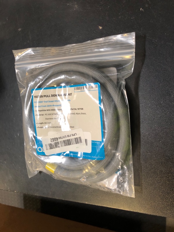 Photo 1 of 150259 Pull Down Hose Kit For Moen Faucet Replacement Part 150259 Hose, Moen Kitchen Faucet Replacement Part 187108, Reflex Moen Pull Down Hose, 68-inch, Upgraded Ver.