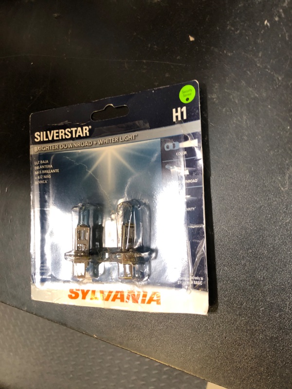 Photo 1 of SYLVANIA - H1ST.BP2 H1 SilverStar High Performance Halogen Headlight Bulb, (Contains 2 Bulbs)
