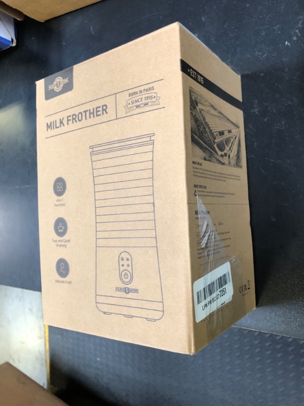 Photo 1 of Paris Rhône Milk Frother, 4-in-1 Milk Steamer and Frother, Hot & Cold Foam Milk Warmer with Temperature Control, Auto Shut-Off Frothers for Coffee, Latte, Cappuccino, Macchiato