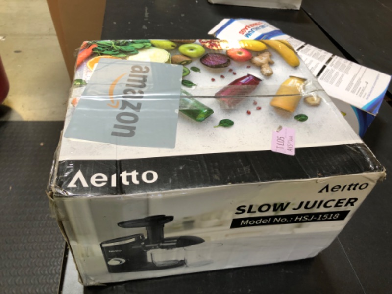 Photo 1 of Aeitto Juicer Machines with Soft & Hard Modes, Quiet Motor, Reverse Function, Juicer Machines Vegetable and Fruit, Cold Press Juicer, Easy to Clean with Brush