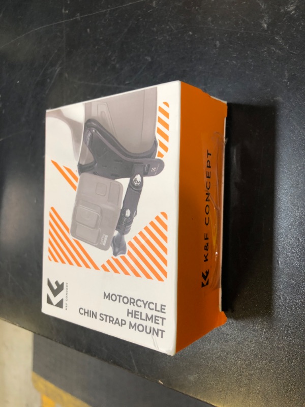 Photo 1 of K&F Concept Action Camera Motorcycle Dirt Bike Helmet Chin Strap Mount, Helmet Holder Mounting Attachment for GoPro Hero 13/12/11/10/9/8/7/6/5/4/DJI Osmo Action 5Pro/4/3/Insta360 X5/X4/X3