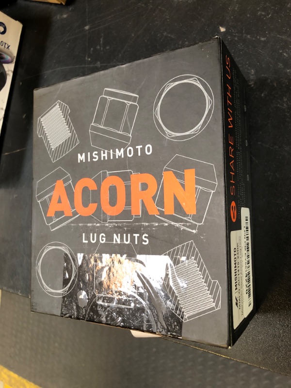 Photo 1 of Mishimoto Steel Lug Nuts, M14x1.5, Acorn Seat, 24pc Set, Black