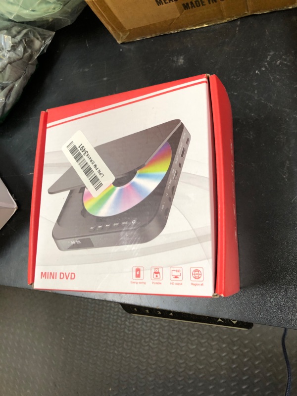 Photo 1 of Mini DVD Player HDMI, DESOBRY 1080P HD Small Compact DVD Player for Smart TV with All Region Free, DVD CD Player with AV Output, USB/TF Card Input, Remote Control, Support PAL/NTSC