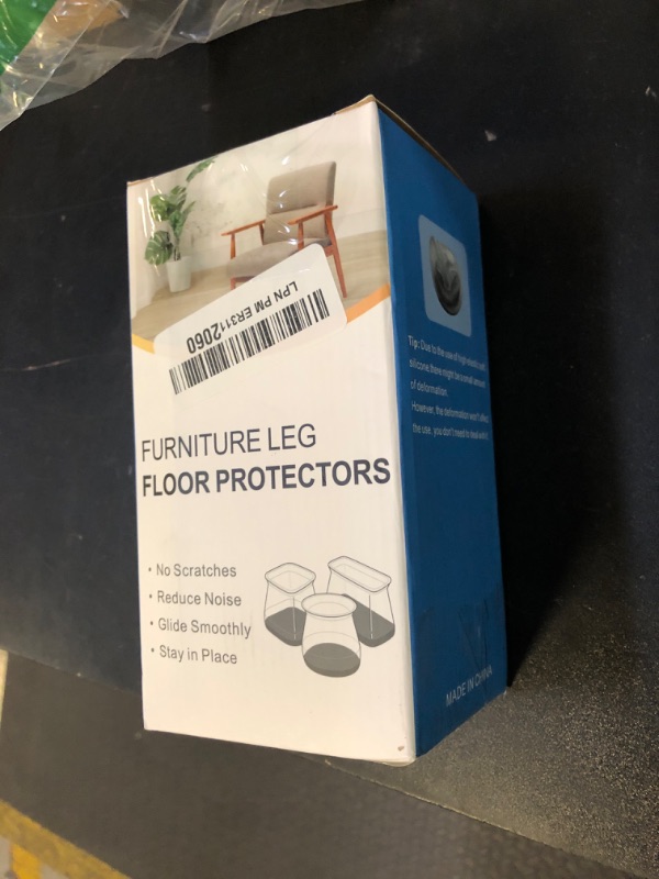 Photo 1 of 32pcs Chair Leg Floor Protectors,Bar stools Leg Protectors Caps,Dining Room Table Chair Leg Protectors for Hardwood Floors, Chair Leg Covers Silicone Felt Furniture Pads (Small fit: 0.9'' - 1.29'')