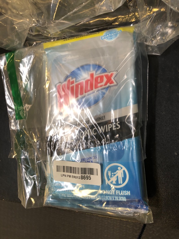 Photo 1 of Windex Electronic Cleaning Wipes, Pre-Moistened Screen Wipes for TVs, Phones, and Other Electronics, Resealable for a Freshness Lock, 25 Count (Pack of 3)