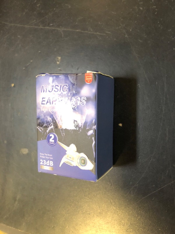 Photo 1 of 2 Pairs High Fidelity Concert Ear Plugs, Silicone Hearing Protection Earplugs, Noise Reduction Music Ear Plugs for Concerts, Musicians, Festival, DJ’s, Nightclub, Drummers and Raves Party - 23dB