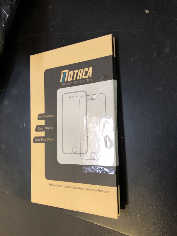 Photo 1 of Mothca Matte Glass Screen Protector for iPhone 12 Pro/12 Anti-Glare & Anti-Fingerprint Tempered Glass Film Case Friendly Easy to Install Bubble Free for iPhone 12/12 Pro 6.1-inch (2020)-Smooth as Silk