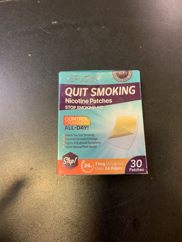 Photo 1 of 21mg Quit Smoking Patches,Step 1 Stop Smoking Aids Patches,30 Count Transdermal System Patch,Quit Smoking Stickers That Work with 2 Weeks,Easy and Effective Help to Quit That Work