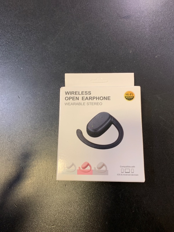 Photo 1 of WooAwesome Open Ear Headphones - 120 Days Standby Time - 24H Playtime - Control Music, Phone Calls & Volume with Built-in Remote. Wireless Earbuds. Left Ear ONLY (White)1053330057
