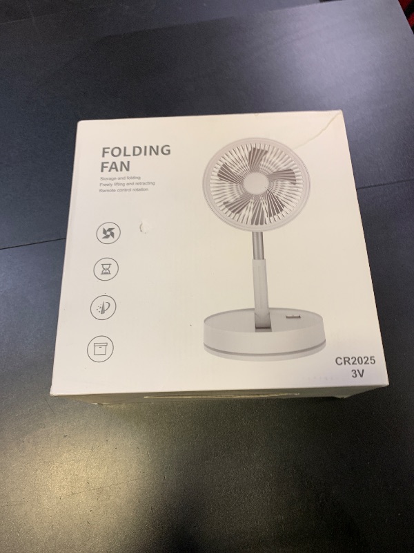 Photo 1 of LIPETY Portable Foldable Rechargeable Oscillating Fan - 9" 7200mah Battery Operated USB C Small Fan Remote, Quiet Table Desk Fan Folding Standing Pedestal Fans for Bedroom Rome Office Camping Travel