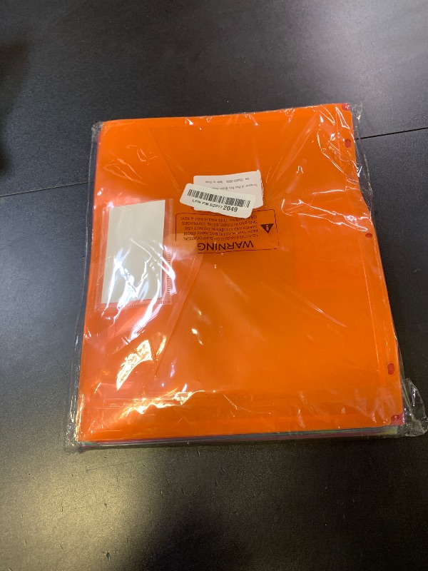Photo 1 of Forvencer Binder Pocket, 24 Pack Super Heavyweight Poly Binder Pocket with Tight Closure, Binder Folders Side Loading, 3 Ring Binder Pocket, Binder Dividers with Pockets, Letter Size, Assorted Colors
