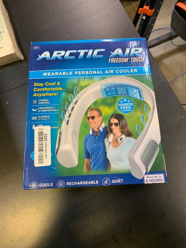Photo 1 of Arctic Air Freedom Touch Personal Neck Fan, 3-Speed Rechargeable Cooling Device, Long-lasting, Lightweight Portable Neck Cooler, Flexible Band & Thermo-Electric Cooling Plate for Hot Weather