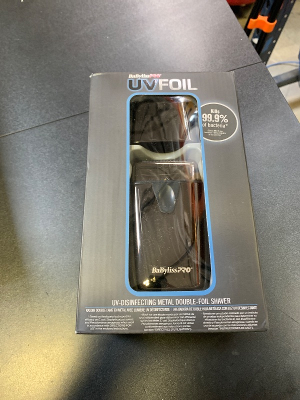 Photo 1 of BaBylissPRO UVFOIL Double Foil UV-Disinfecting Metal Shaver