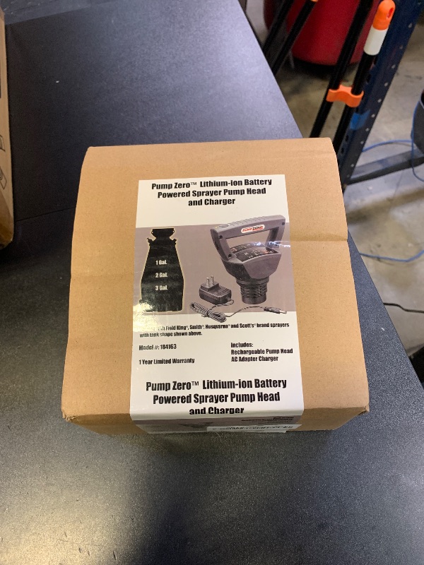 Photo 1 of Pump Zero Technology | Garden Sprayer Pump | Pump Head and Charger Only | Lawn and Garden | 24 Gallons Per Charge