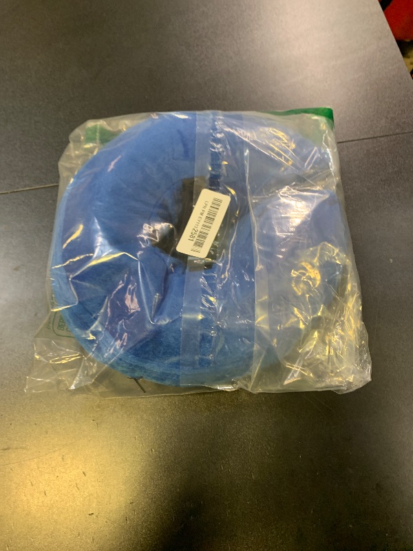 Photo 1 of BENCMATE Inflatable Dog Cone Collar Alternative, Soft Dog Cone for Small Medium Large Dogs and Cats, Neck Recovery ECollar Donut Collar After Surgery (Medium, Blue)