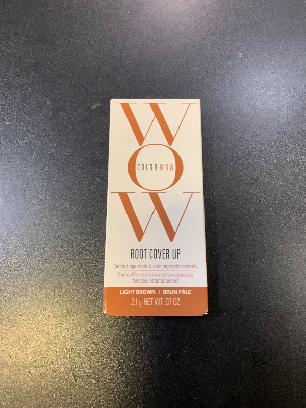 Photo 1 of COLOR WOW Root Cover Up, Light Brown – Instant Grey Coverage and Temporary Touch-Up, Water and Sweat Resistant, No mess Award-Winning Formula