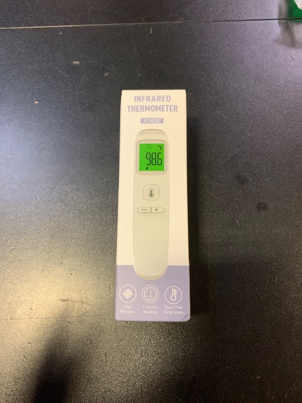 Photo 1 of No-Touch Thermometer for Adults and Kids, Accurate Digital Baby Thermometer, Fever Alarm & Silent Mode, 2 in 1 Forehead & Object Mode