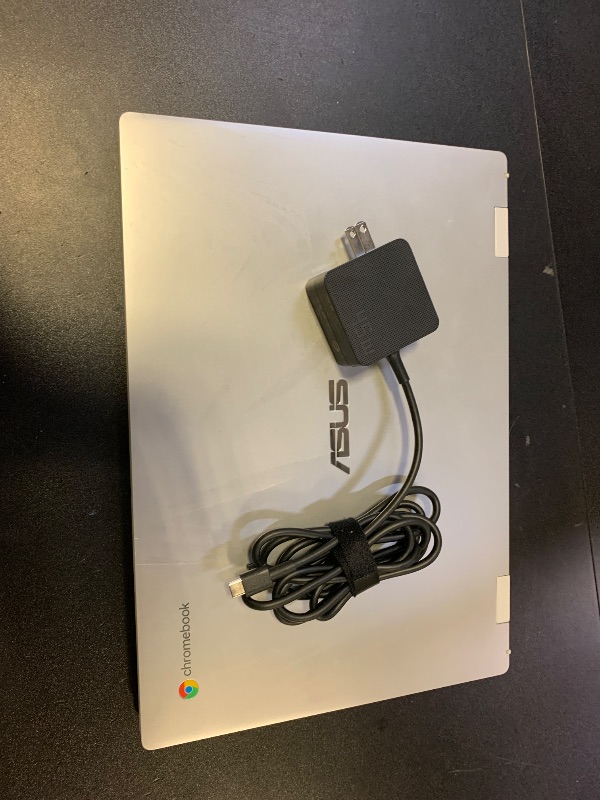 Photo 1 of ASUS Chromebook CX1, 14" FHD, Intel® Celeron N4500 Processor, 64GB Storage, 4GB RAM, ChromeOS, Transparent Silver, CX1400CKA-AS44F