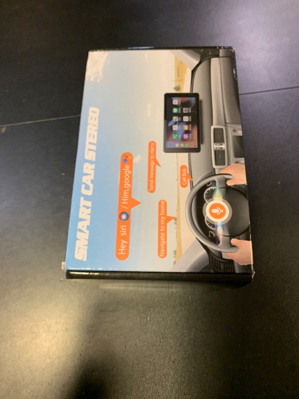 Photo 1 of Apple Carplay Screen for Car, 7" HD Portable Car Stereo Touch Screen with Wireless Android Auto, Backup Camera with LED/Mirror Link/Voice Control/Bluetooth/GPS/AUX/FM Satellite Radio for All Vehicles