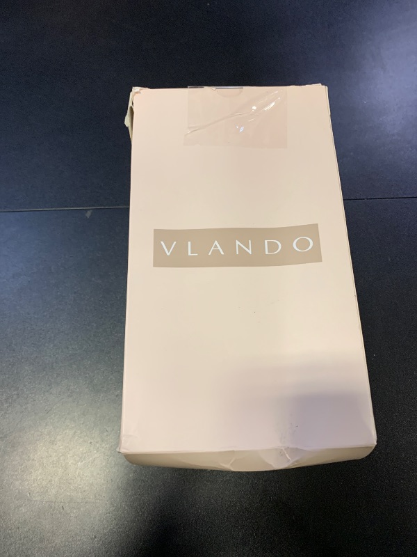 Photo 1 of Vlando Makeup Bag,Gifts for Teachers,Large Capacity Toiletry Bag for Women Waterproof Portable Make up Pouch PU Leather Open Flat Cosmetic Bag(Toffee)