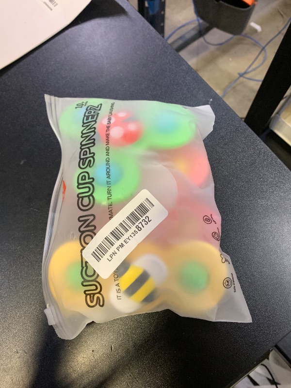 Photo 1 of LiKee Strong Suction Cup Fidget Rotating Sensory Bath Toys for Baby, Airplane Car Travel Table & Window Toys for Toddler Boys and Girls, 12+ Months