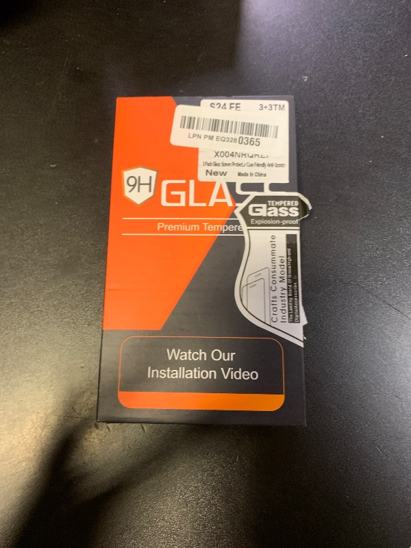 Photo 1 of 3 Pack Glass Screen Protector for Samsung Galaxy S24 FE [6.7 inch] + 3 Pack Camera Lens Protector, 9H Tempered Glass, Fingerprint Unlock, HD Clear Case Friendly Anti-Scratch