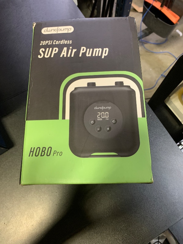 Photo 1 of dwndpump Paddle Board Pump Electric, Rechargeable 20 PSI High Pressure SUP Pump, Portable Dual-Stage Inflation, Auto-Off & 12V DC, for Paddle Board, Kayaks, Mattress, Kite Wings, Tents