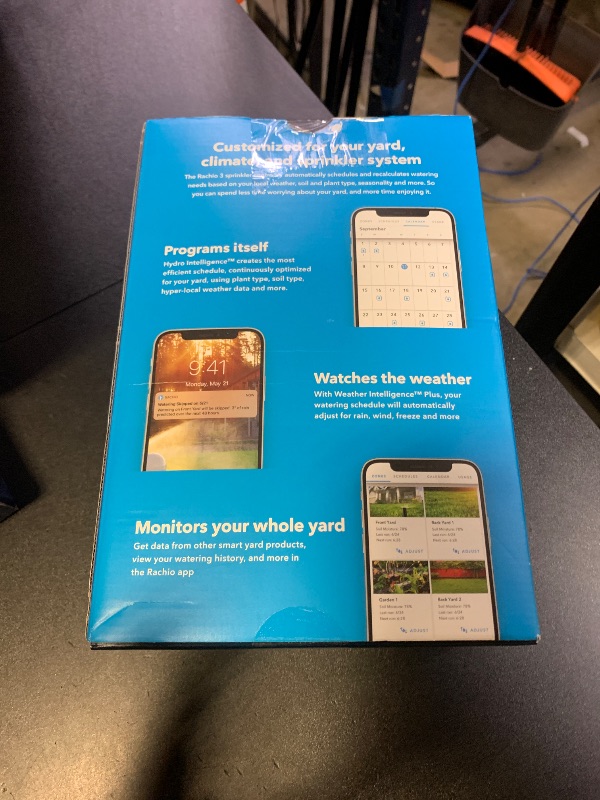 Photo 1 of Rachio WiFi Smart Sprinkler Controller (8-Zone Irrigation Remote Control) – App-Based Scheduling, Local Weather Intelligence, Rain Skips, Easy DIY Install