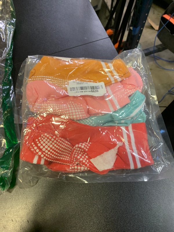Photo 1 of GRPSKCOS Baby Socks Non Slip 12 Pairs Toddler Anti Skid Socks for 0-7 Years Infants Little Kids Boys Girls?#6 Girls Colours 5-7 Years?