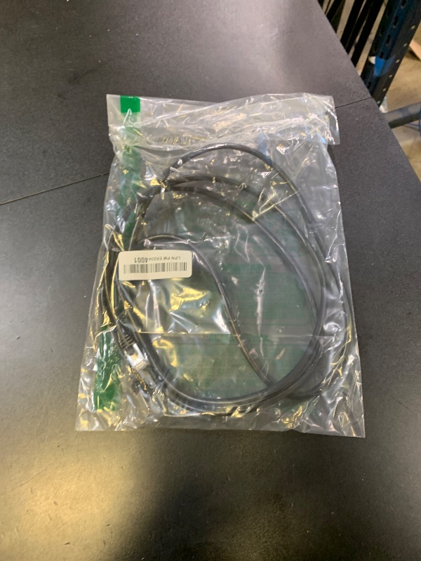 Photo 1 of Monoprice Cat7 7ft Black Patch Cable Double Shielded (S/FTP) 26AWG 10G Pure Bare Copper Snagless RJ45 Entegrade Series Ethernet Cable