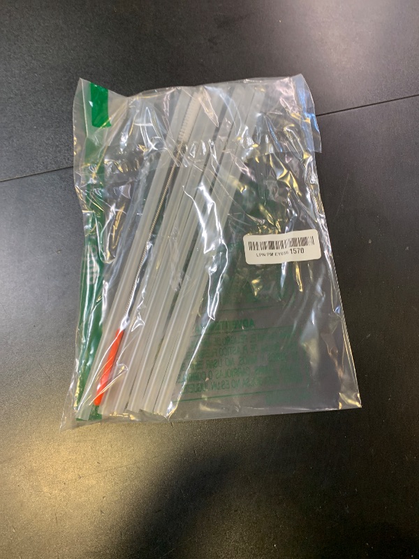 Photo 1 of Jmoe USA 12" Replacement Straws for Stanley 40oz & 30oz Tumblers | Fits Reduce 50 oz & 40 oz Cold1 Tumblers | 6-Pack of Reusable Plastic Straws With Cleaning Brush | Food Grade & BPA Free (White)