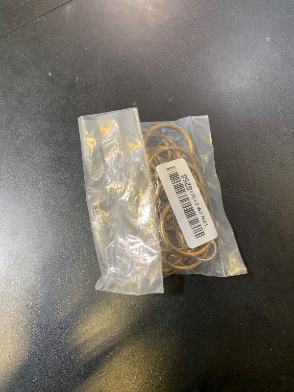 Photo 1 of Ivilon Drapery Eyelet Curtain Rings - 1.7" Ring Loop for Hook Pins, Set of 14 - Warm Gold
