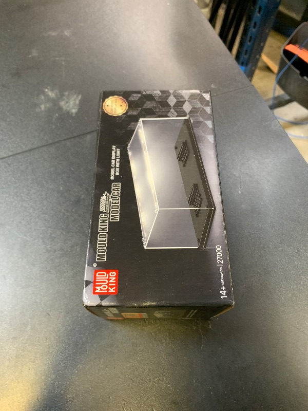Photo 1 of Model Car Display Case, Acrylic Showcase for Speed Champion, Parking Garage Compatible Toy Models Blocks, Dustproof With Light (7.6 x 3.7 x 3.3 Inches, Case Only)