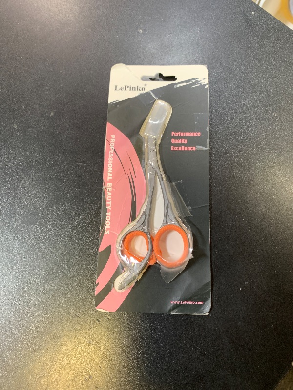 Photo 1 of LePinko Eyebrow Trimming Scissors with Combs, Gifts For Men Women Stocking Stuffers, Gray