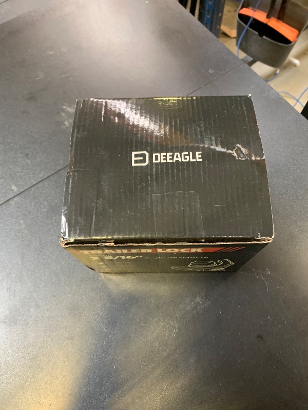 Photo 1 of DEEAGLE Heavy Duty Trailer Coupler Lock, RV Trailer Locks Fits 2-5/16” Couplers, Anti-Theft Ball Hitch Lock, Grey
