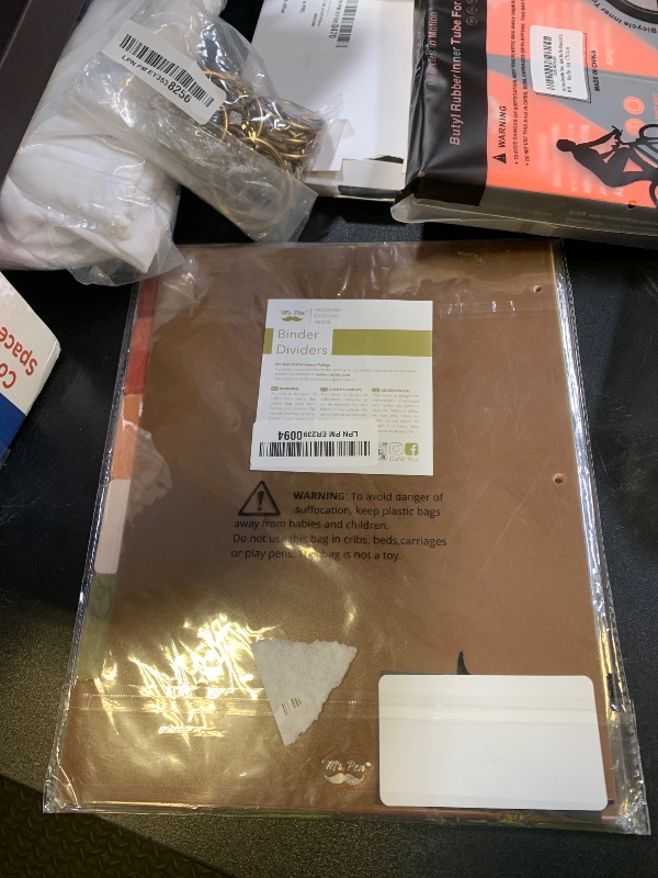 Photo 1 of Mr. Pen- 3 Ring Binder Dividers with Tabs, 2 Sets, 6 Pack/Set, Letter Size, Vintage Colors, Plastic 6 Tab Dividers for 3 Ring Binder with 12 pcs Labels
