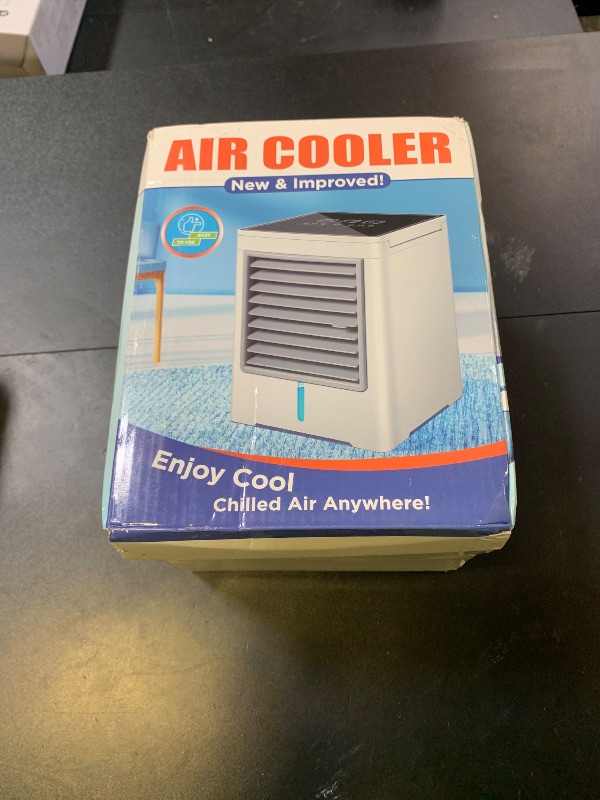 Photo 1 of Portable Air Conditioners, USB Personal Mini Air Conditioner with 3-Speed, Evaporative Air Cooler with Touch Screen, Portable Ac Unit Fan for Room, Tent, Bedroom, Car, RV, and Camping