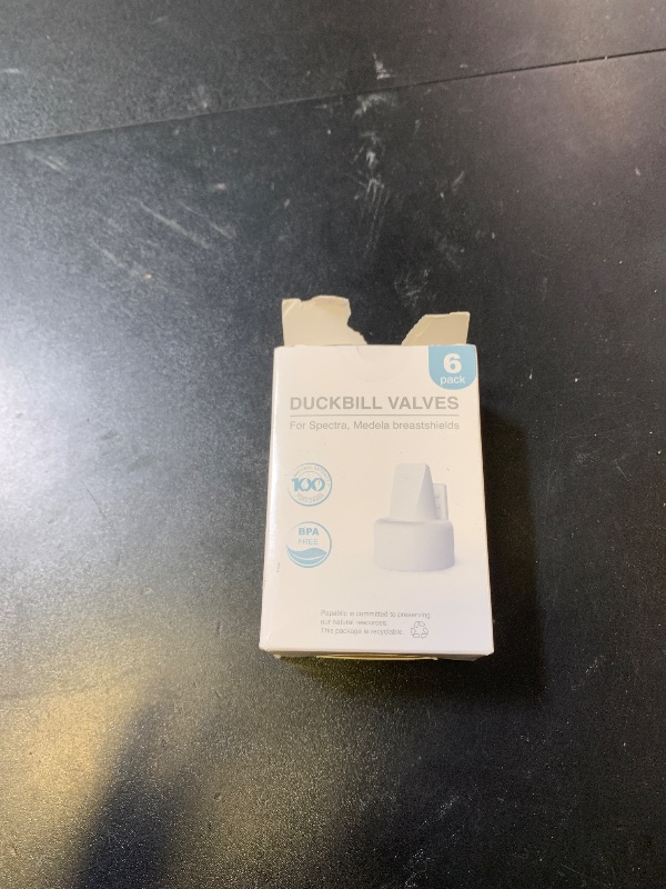 Photo 1 of [6-Count] Papablic Duckbill Valves for Spectra and Medela, Replaceable Duckbill Valves for Spectra S1 Spectra S2 valves and Medela Pump in Style, BPA/DEHP Free White